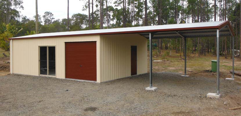 shed with carport