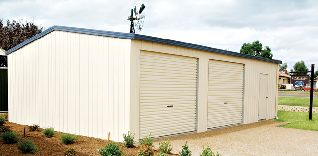 triple shed garage